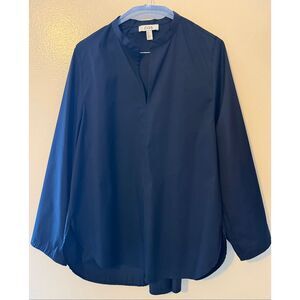 COS Navy Oversized Blouse